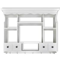 Keukenwandkast hout wit - thumbnail