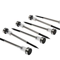 Solarlamp Rvs 7 Stuks - thumbnail