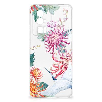 Xiaomi Poco F5 Pro | TPU Hoesje | Bird Flowers