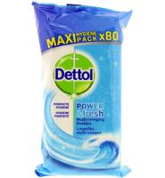 Dettol Power & fresh wipes ocean (80 st) - thumbnail