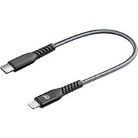 Cellularline TETRACABC2LMFI15CK USB-kabel USB 2.0 USB-C stekker, Apple Lightning stekker 0.15 m Zwart - thumbnail