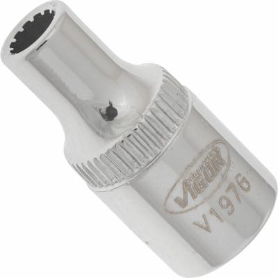 Vigor V1976 Dop (zeskant) Dopsleutelinzetstuk 4 mm 1/4 (6.3 mm)