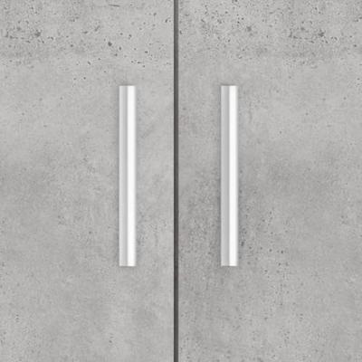 Aquariumstandaard 101x41x58 cm bewerkt hout betongrijs - thumbnail