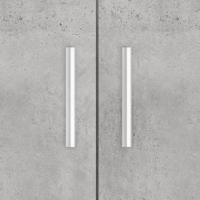 Aquariumstandaard 101x41x58 cm bewerkt hout betongrijs - thumbnail