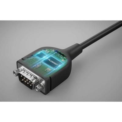 Manhattan Adapterkabel Serieel [1x USB-C stekker - 1x Serieel 9-polig] 100 cm Zwart