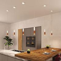 Dubbele metalen spotlamp E14 mat wit & geborsteld koper | Creative-Cables | Lamp kopen | Spotjes in plafond | Inbouwspots | Spotjes woonkamer | Led | - thumbnail