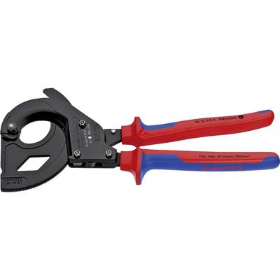 Knipex Kabelschaar (ratelprincipe) | Voor met staal gewapende kabels (SWA kabels) | Meer-componentengrepen - 95 32 315 A