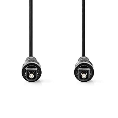 Optische Audiokabel | TosLink Male - TosLink Male | 1,0 m | Zwart