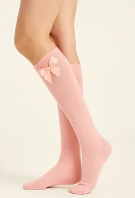 Yellowmoon kinder/dames kniekous 1 paar - Strik - Hoge katoenen sokken