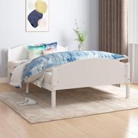 Bedframe massief grenenhout wit 140x200 cm - thumbnail