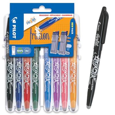 Rollerpen pilot frixion bl-fr7 m set2go 8st ass Rollerpen pilot frixion bl-fr7 m set2go 8st ass