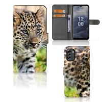 Nokia G60 | Telefoonhoesje | Met pasjeshouder | Baby Luipaard - thumbnail