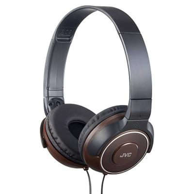 JVC HA-S220-T-E Headset Hoofdband Zwart, Bruin