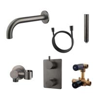 Wiesbaden Badkraan Inbouw Set Caral 01 Gunmetal - thumbnail