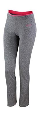 Spiro RT275F Women´s Fitness Trousers - Sport Grey Marl/Hot Coral - L (14)