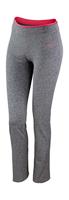 Spiro RT275F Women´s Fitness Trousers - Sport Grey Marl/Hot Coral - L (14) - thumbnail