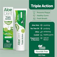 Optima Aloe dent aloe vera tandpasta triple action 100 Milliliter - thumbnail