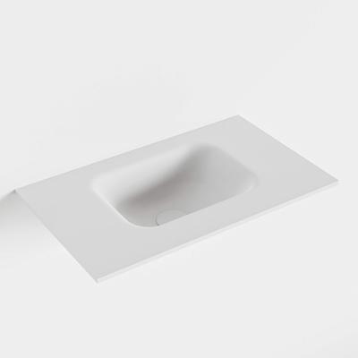 MONDIAZ LEX Talc solid surface inleg wastafel voor toiletmeubel 50cm. Positie wasbak midden MONDIAZ LEX Talc solid surface inleg wastafel voor toiletmeubel 50cm. Positie wasbak midden