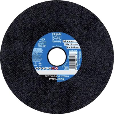 PFERD TOOLS EHT 150-2,0 SG STEELOX 61342400 Doorslijpschijf recht 150 mm 25 stuk(s) RVS, Staal