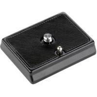 Walimex universele snelwisselplaat FT-001P 1/4 inch aansluiting, compatibel met bijv. Manfrotto MA200 PL-14, 52 x 42 x 10 mm, aluminium met rubberen coating - thumbnail