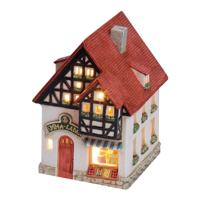 Wurm windlicht "Emma Laden" van porselein, veelkleurig (B/H/D) 14x16x11 cm - thumbnail