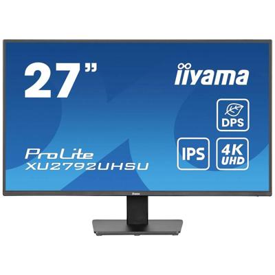 Iiyama ProLite XU2792UHSU-B6 LED-monitor Energielabel F (A - G) 68.6 cm (27 inch) 3840 x 2160 Pixel 16:9 4 ms HDMI, DisplayPort, Hoofdtelefoon (3.5 mm