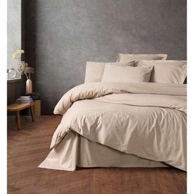 Beddengoedset - 1 dekbedovertrek 220 x 240 cm + 2 kussenslopen 60 x 60 cm - 100% katoen - Beige