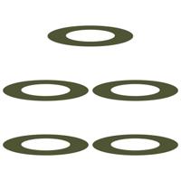 VidaXL Geschikt voor platte boomringen 5 pcs olijfgroen ø40 / 70 cm - thumbnail