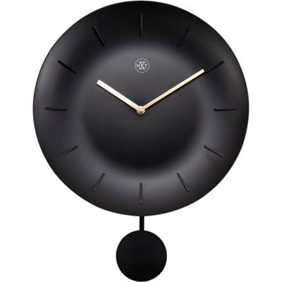 NeXtime NX-7339ZW Wandklok NXt Bowl Ø 30 Cm Zwart
