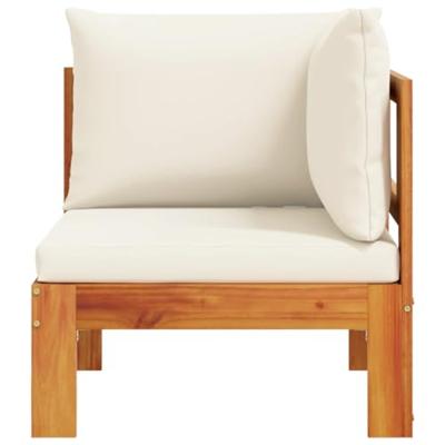 Tuinhoekbank met kussens massief acaciahout Tuinhoekbank met kussens massief acaciahout