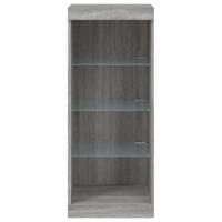 Dressoir met LED-verlichting 41x37x100 cm grijs sonoma eiken - thumbnail