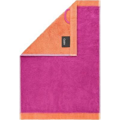 Cawö Cawo Lifestyle Splash Doubleface 7071 Gastendoekje 30x50 pink/mandarine