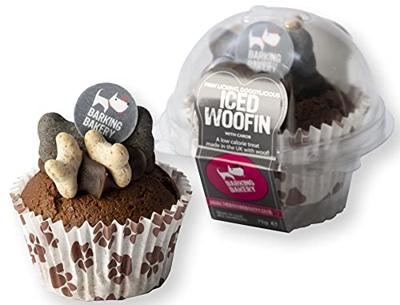 The Barking Bakery vanilla woofin met carob glazuur