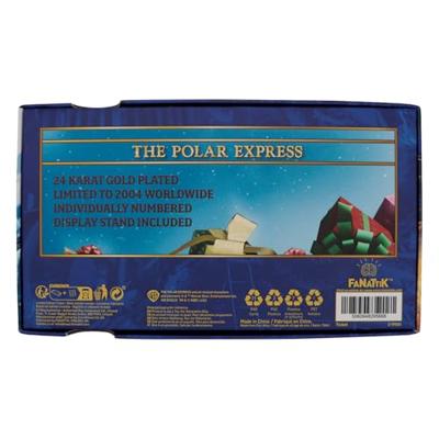 Polar Express Replica Train Ticket 24k Gold Plated Limited Edition