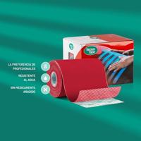VetkinTape® Kinesiologie Tape voor dieren - Rood (10cm x 5m) | 1 rol Kinesiotape voor paarden en honden | TÜV-gecertificeerd | Kinesiotapes met +25% meer kleefkracht | Voor professionals - thumbnail