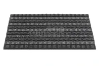 Hamat Deurmat Quadro Scrape 80x50cm Grafiet - thumbnail