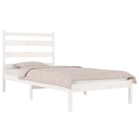 Bedframe massief grenenhout wit 120x190 cm - thumbnail