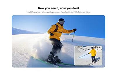 Insta360 Invisible selfie stick 114cm zwart - thumbnail
