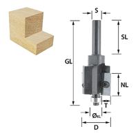 ENT Wisselmes sponningfrees HM A26mm, kolf 8mm - 7920370 - 7920370 - thumbnail