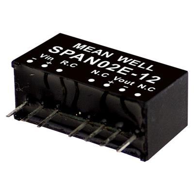 MEAN WELL SPAN02A-15 DC/DC-convertermodule 134 mA 2 W Aantal uitgangen: 1 x Inhoud 1 stuk(s)