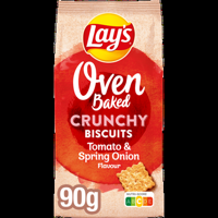Lay&apos;s Oven Baked Biscuits Tomaat & Onion 90 gr bij Jumbo - thumbnail