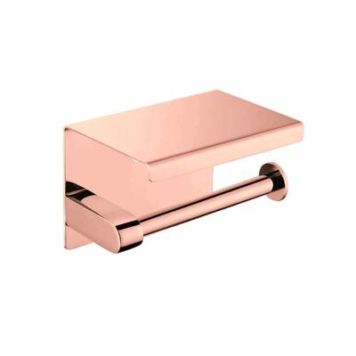Toiletrolhouder Best Design Lyon Telefoonhouder 13.5x10 cm Mat Rose Goud Toiletrolhouder Best Design Lyon Telefoonhouder 13.5x10 cm Mat Rose Goud