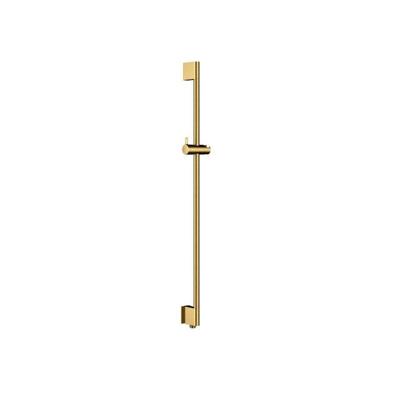 Hotbath Glijstang - 90cm - geïntegreerde waterinlaat - rond - PVD - Geborsteld Messing M305BBP