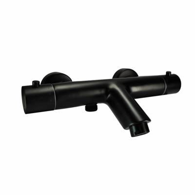 Thermostatische Badmengkraan Rimini H.O.H. 15 cm Mat Zwart Aqua Splash Thermostatische Badmengkraan Rimini H.O.H. 15 cm Mat Zwart Aqua Splash