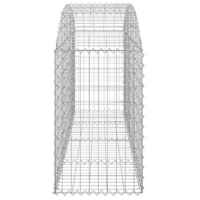 Schanskorf gewelfd 200x50x80/100 cm gegalvaniseerd ijzer - thumbnail