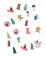 HEMA Houten kersthangers - 20 stuks (multi) - thumbnail