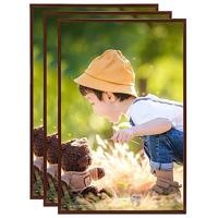 VidaXL Fotolijsten 3 st voor wand of tafel 70x90 cm mdf bronskleurig - thumbnail