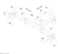 Neomounts FPMA-W960D Monitor-wandbeugel Aantal monteerbare displays: 1 Display(s) 25,4 cm (10) - 68,6 cm (27) Zwart Kantelbaar, Zwenkbaar - thumbnail