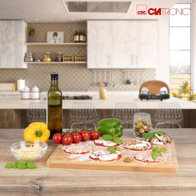 Clatronic PO 3681 pizzamaker en -oven 4 pizza('s) Zwart, Bruin 900 W Clatronic PO 3681 pizzamaker en -oven 4 pizza('s) Zwart, Bruin 900 W