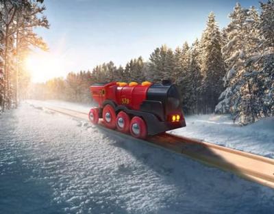 BRIO World Rode locomotief op batterijen - thumbnail